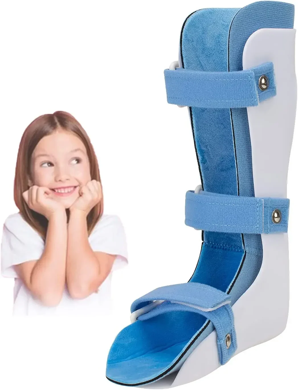 Child Toddler Ankle Foot Orthosis Pediatric Afo Night Splint Walking with Shoes or Sleeping Othopedic Drop Foot Support for Kids