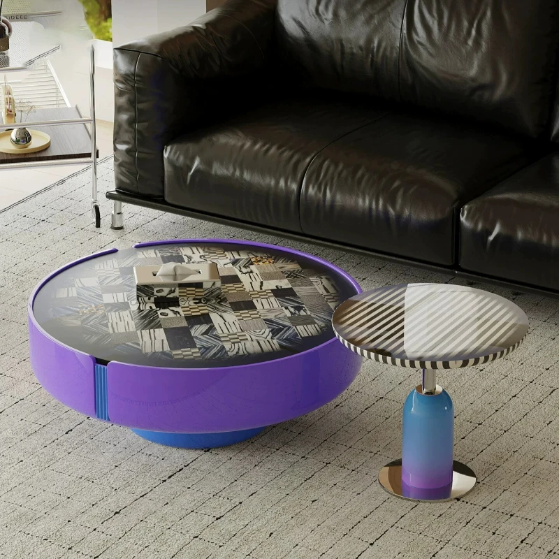 Hotel Italian Coffee Tables Luxury Colorful Flower Apartment Coffee Tables Occasional Novelty Salontafel Furniture For Home