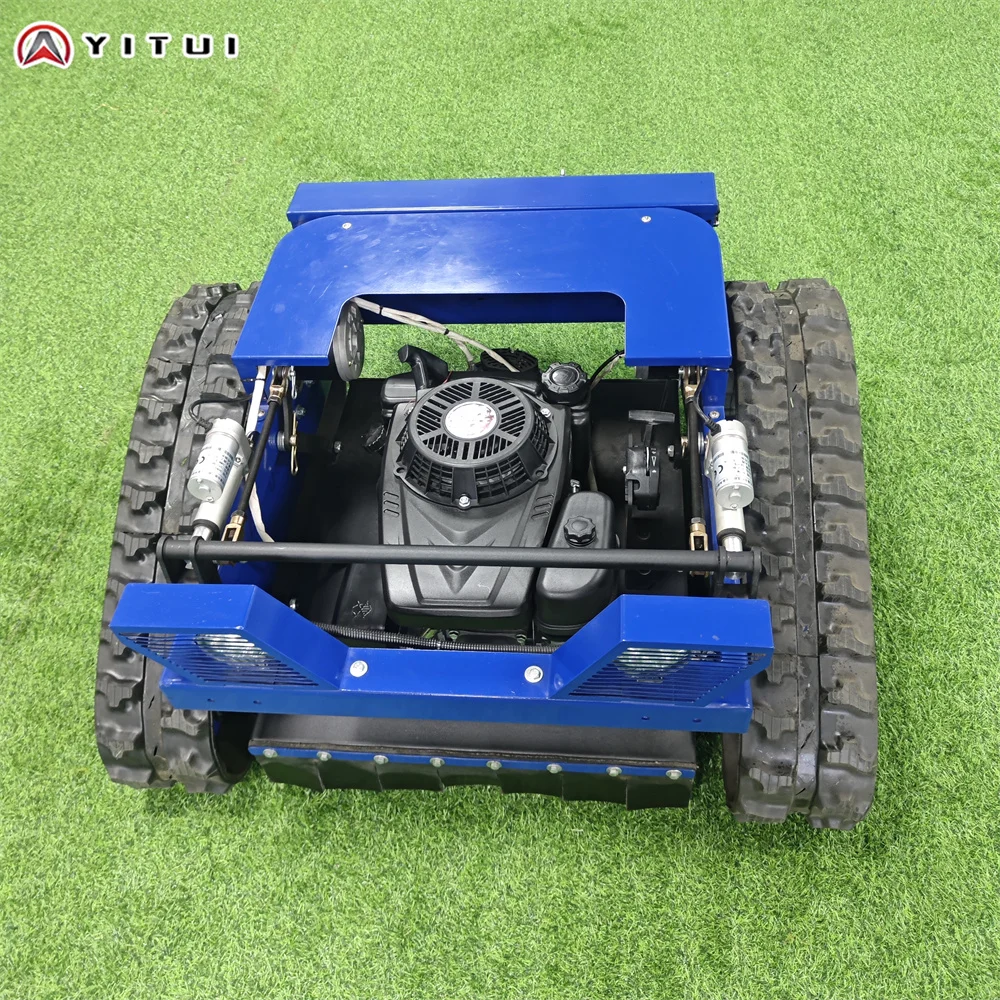 Factory Shipment Of 800 Kg Crawler Lawn Mower Compact Remote Control Type Zero Turn Mower Support Customized