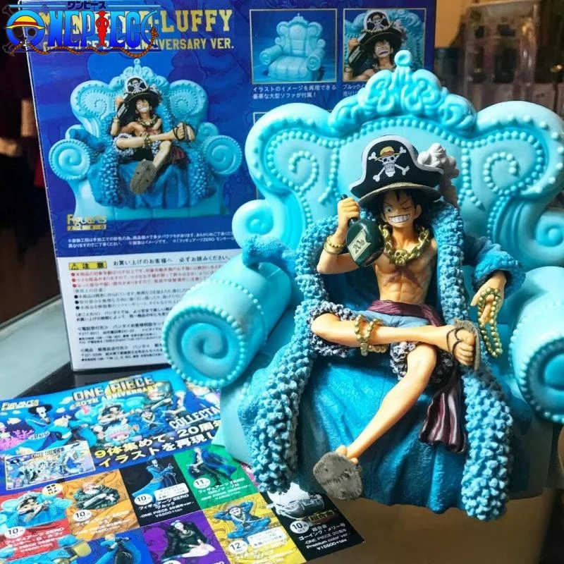 

20 Anniversary One Piece Figure Anime Ver. Luffy Zoro Chopper Sanji Robin Franky Usopp Nami Brook Action Figure Pvc Model Toy