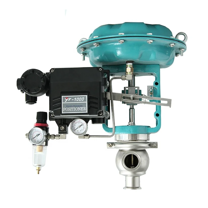 

Three-clamp stainless steel sanitary automatic membrane pneumatic control valve