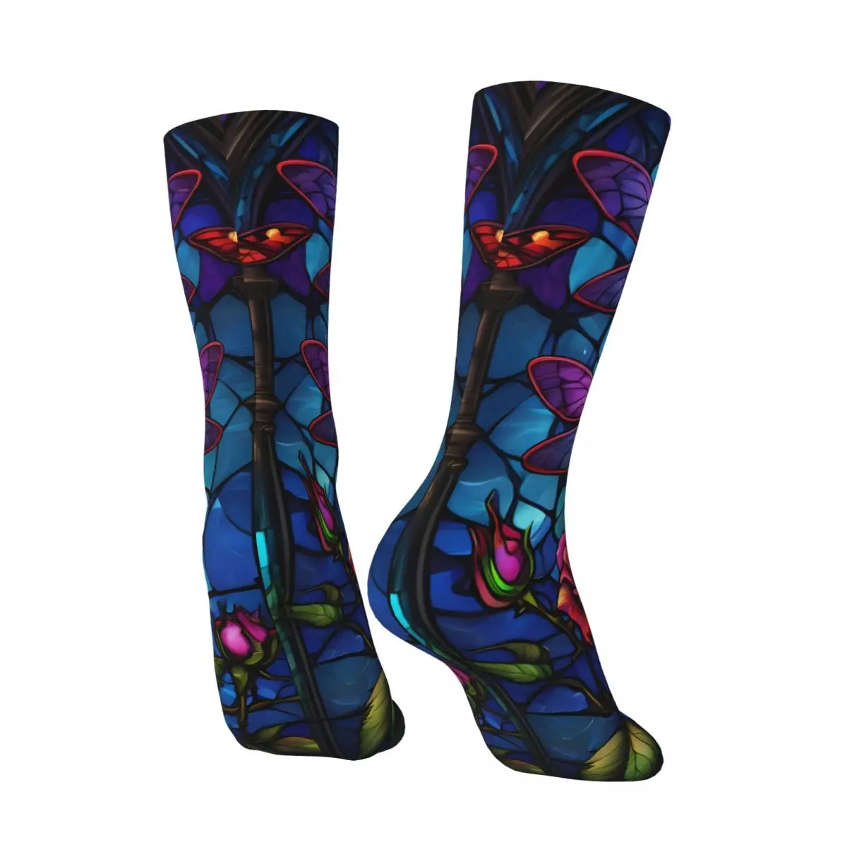 Dragonfly Socks Printed Men's Stockings Polyester