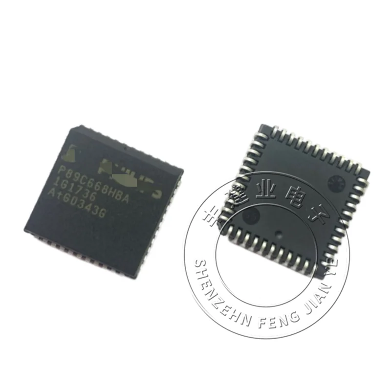 P89C668HBA IC MCU 8BIT 64KB FLASH 44PLCC 1-5PCS