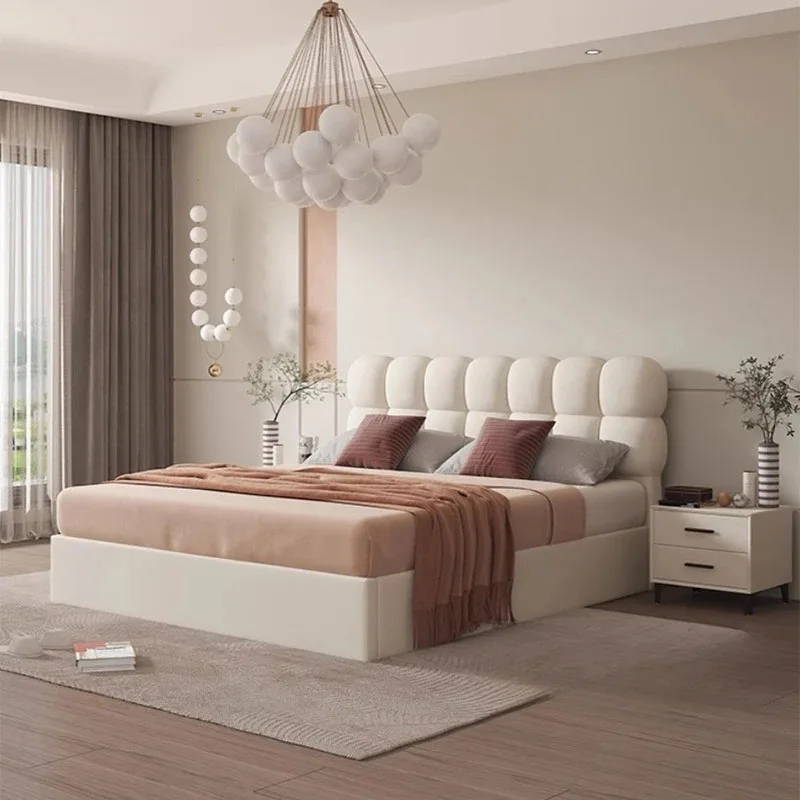 Girls Comforter Double Bed Luxury Organizer Modern Full Size Bases Double Bed Headboards Bedframe Schlafzimmer Bett Furniture