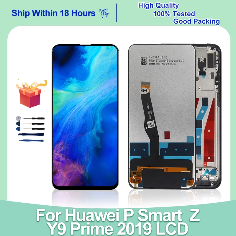 CHOICE For Huawei P Smart Z LCD STK-LX1 Display Touch Screen Digitizer Assembly For Huawei Y9 Prime 2019 LCD Replacement Parts