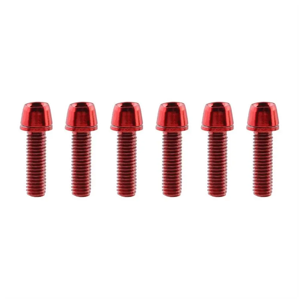 

6pcs/set Titanium-plated Bicycle Handlebar Screws M5 * 17MM Stainless Steel Bike Handle in Bolts Fix Bolt Stem Riser