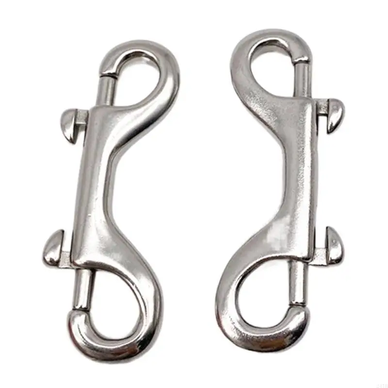 الفولاذ المقاوم للصدأ بسرعة ربط carabiner مسامير مزدوجة نهاية clip