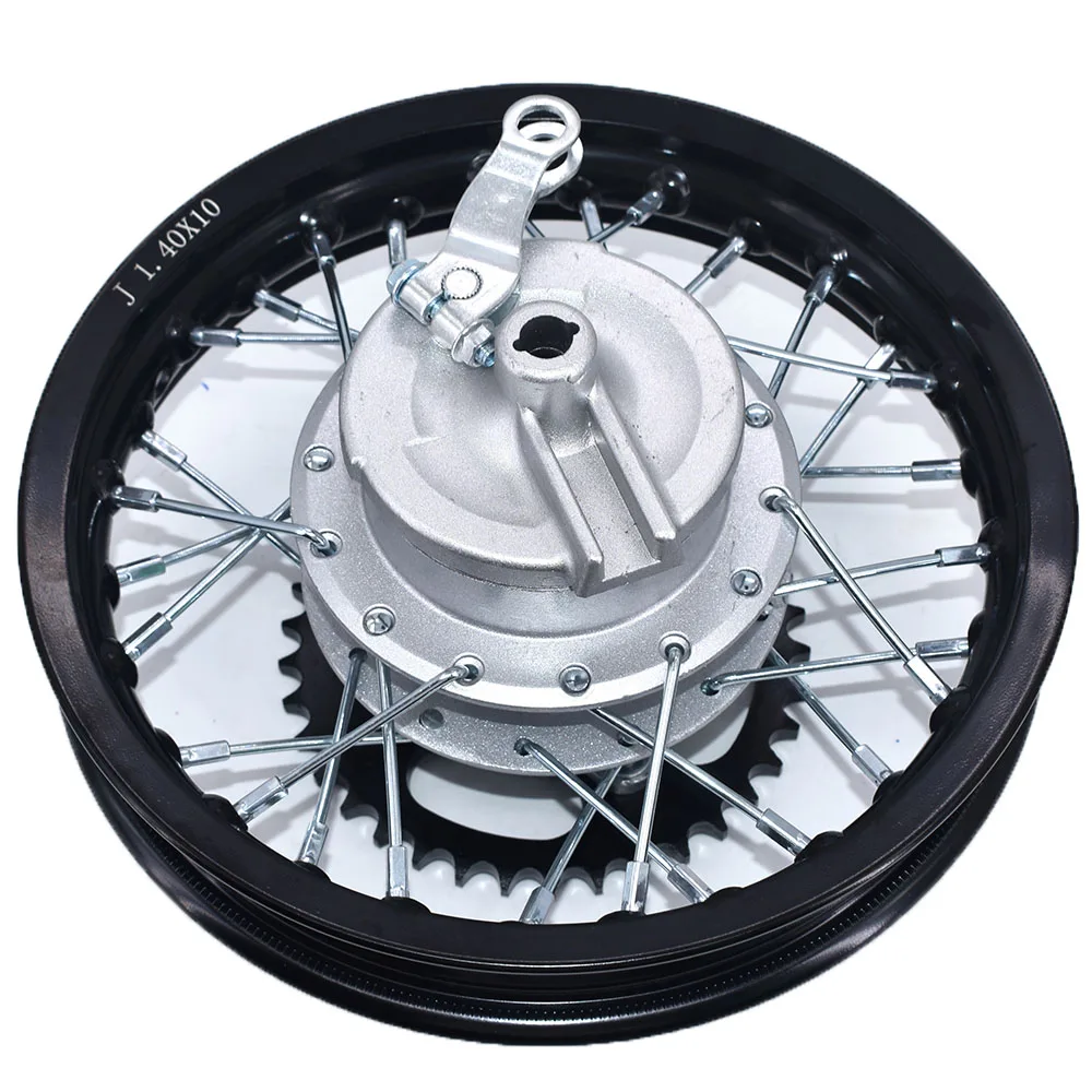 

1.40-10" Inch Aluminum Alloy Circle Drum Brake Hub 12mm Rear Wheel Axle with Sprocket for Small Kid's Dirt Pit Bike Motorcycle
