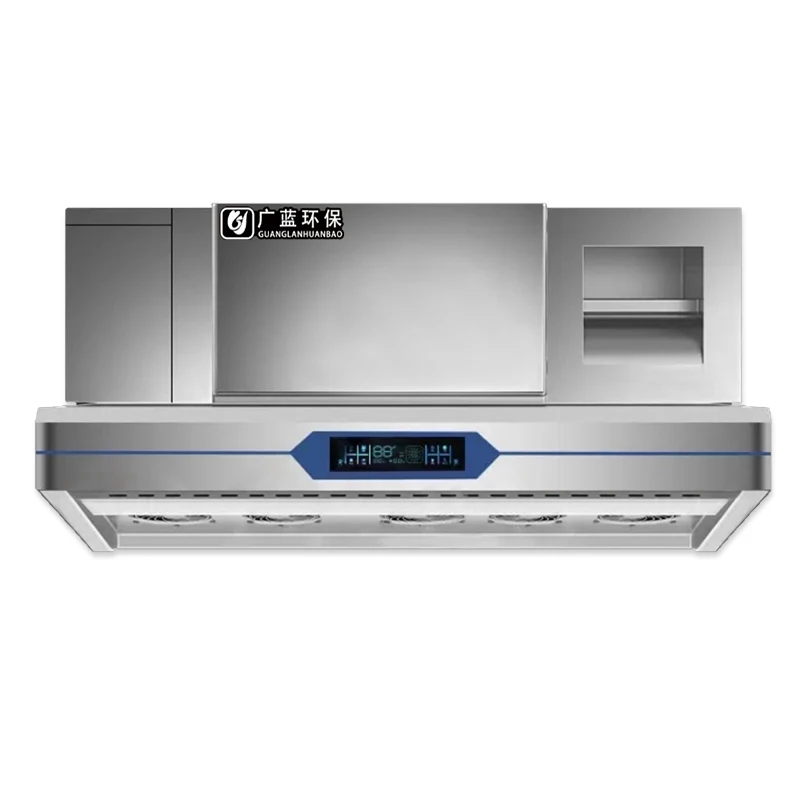 Low Noise Stainless Steel Wall Mounted Kitchen Vent Smart Range Hood for Kitchen Appliance  Electrostatic Precipitator