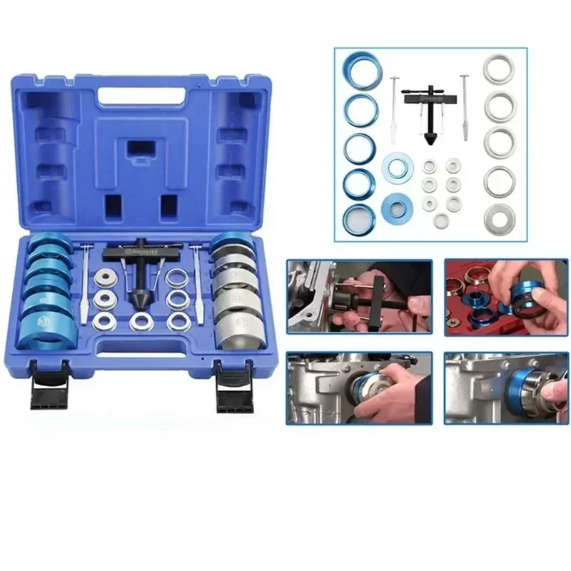 

Car Hand Crankshaft Camshaft Oil Seal Removal Installation Puller Adapters Kit Universal Removal Repair Tool for Automobile