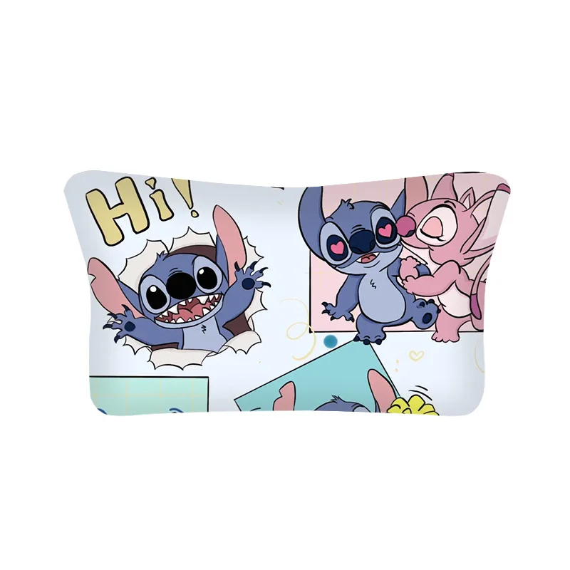 Disney Stitch Large Capacity Makeup Bag Kawaii Cosmetic Bag Anime Cartoon Stich Washing Bag Pencil Case Girl Christmats Gifts