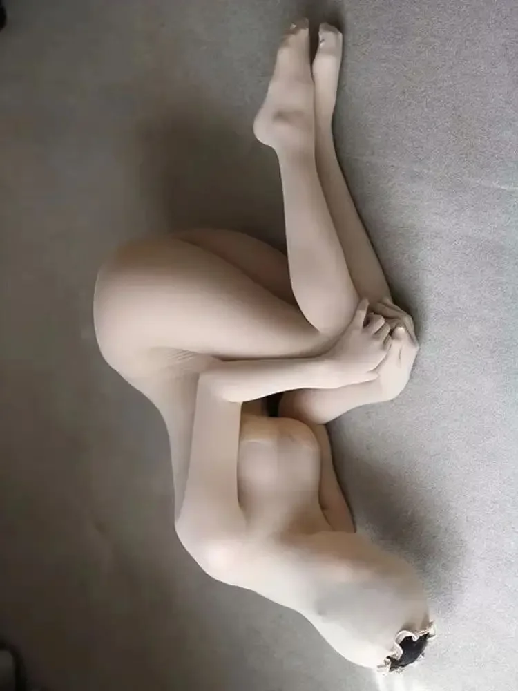 Hot Girl 20D medias de cinco dedos pantimedias de cuello alto Vagina pene vaina cerrar entrepierna abierta ropa de dormir Sexy Bodystocking suave