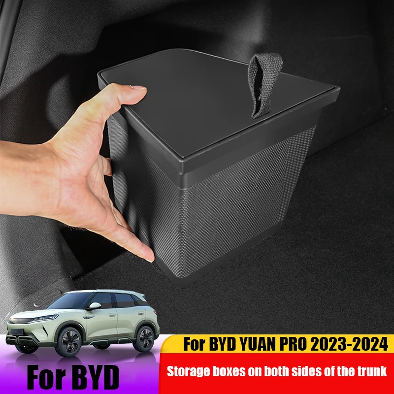 For BYD YUAN PRO Yuan Up 2023 2024 Plastic material for storage boxes on both sides of the trunk