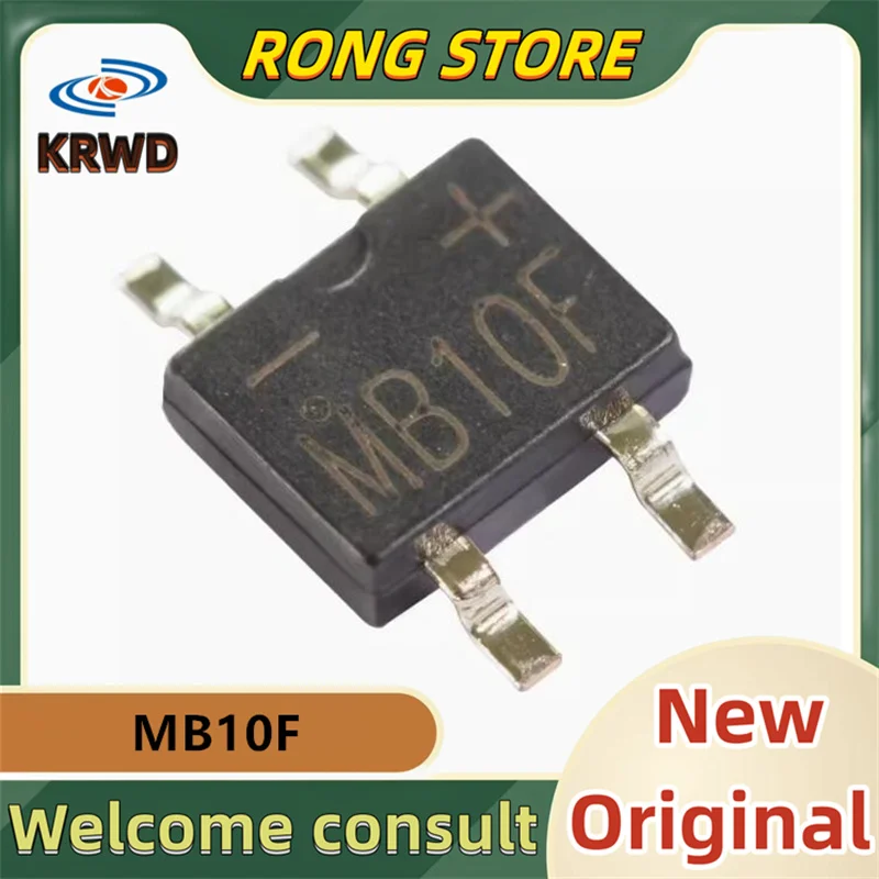 

100 Pcs New and Original MB10F 1000V/0.8A SOP-4