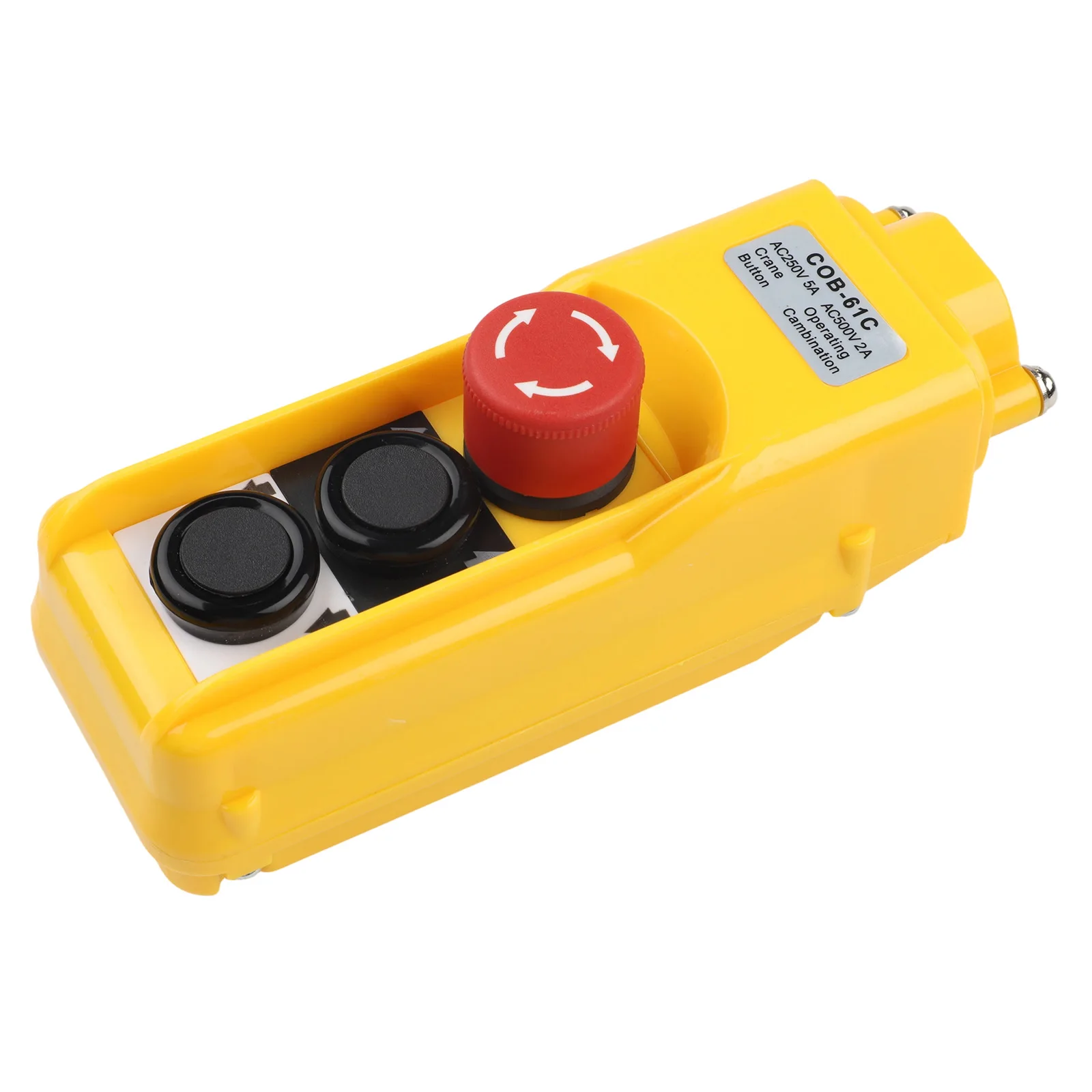 220V for crane Switch Exigent Stop Button Power Cutoff Safety Handling Screw Terminal for crane Operation 220V Electric Hoist