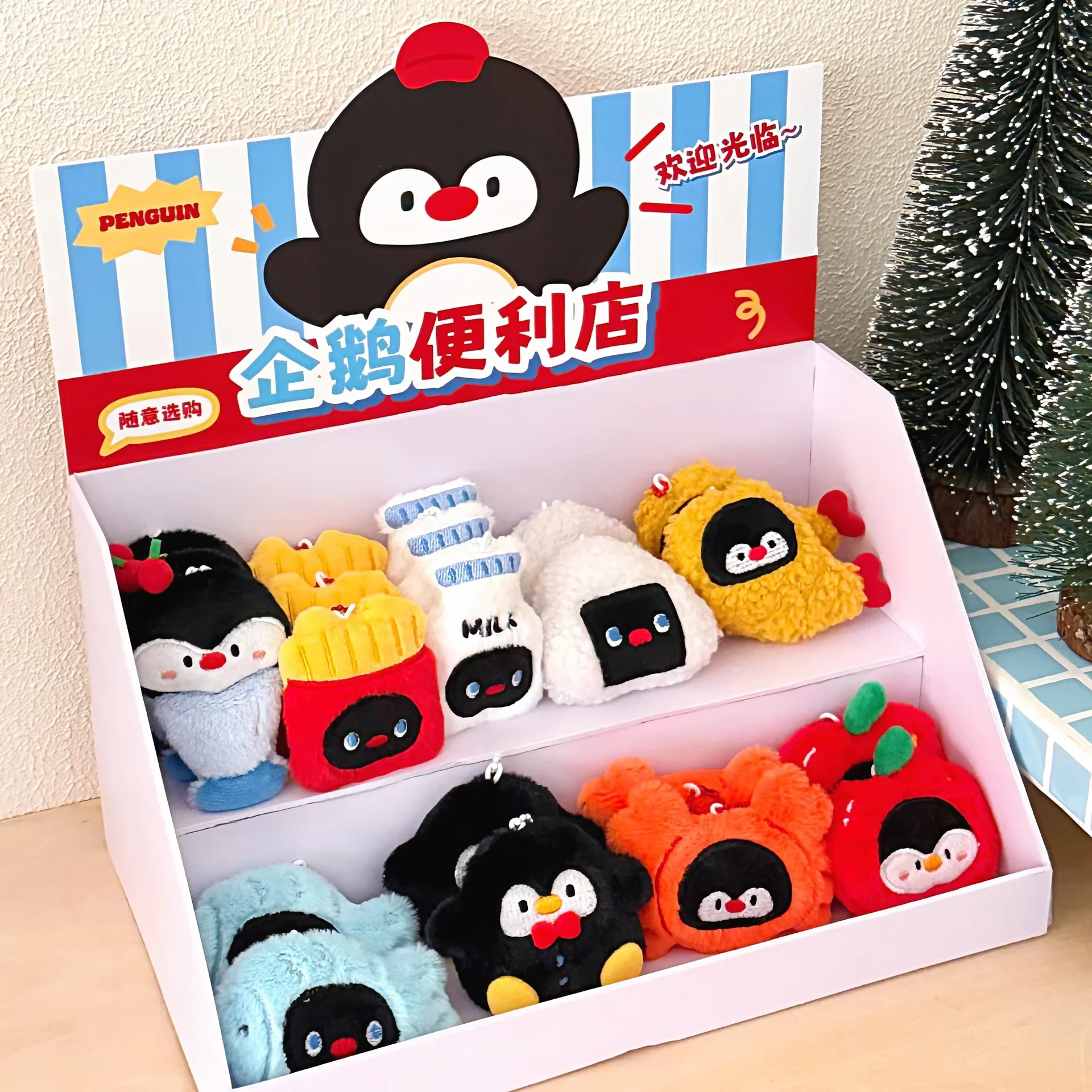 1/9/18 Pcs Cartoon Penguin Pendant Cute Plush Pendant Backpack Keychain view 2