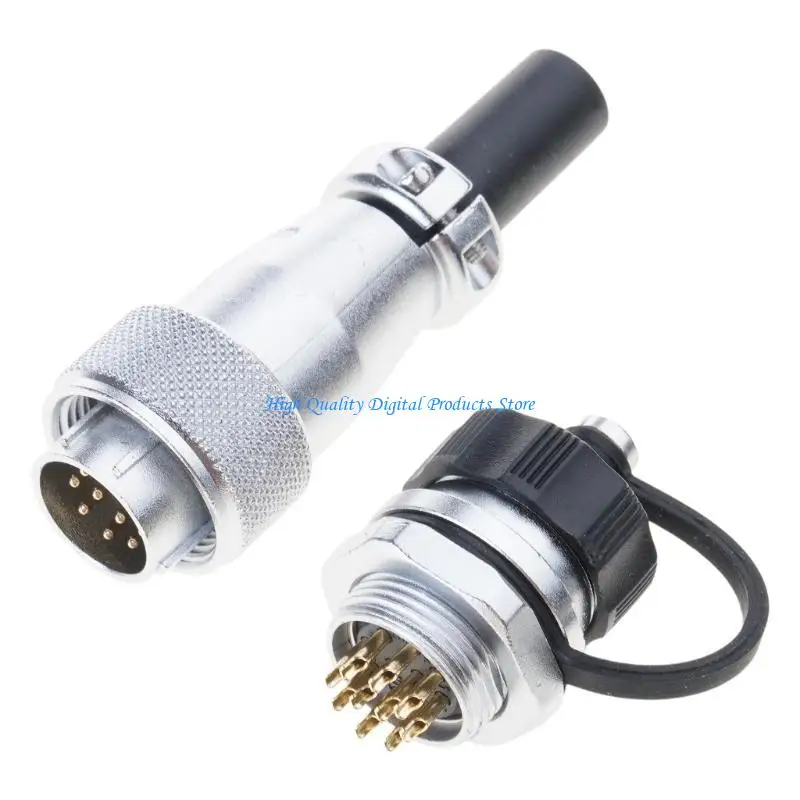 

U2JE WEIPU WS16 2 3 4 5 7 9 10Pin TQ+ZM Industrial Waterproof Aviations Connectors Nut Seats Power Adapters PVC Cable
