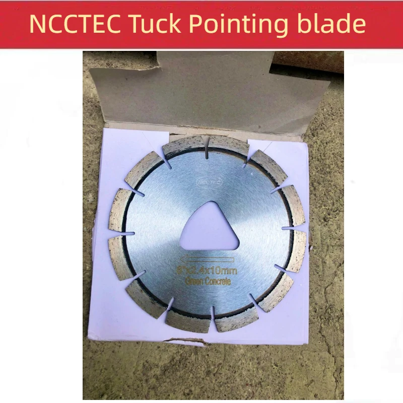 [Triangular hole] 6'' Diamond Laser Welded Segmented Tuck point blade Saw blade Cutting Disc 150mm Early Entry Green Concrete