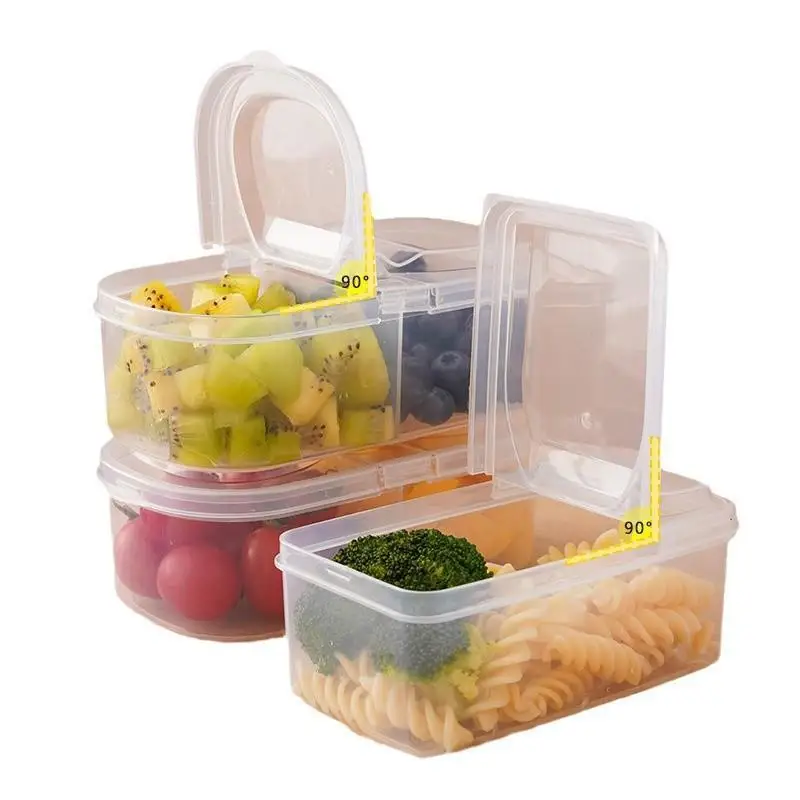 New Airtight Single Double Compartment Food Storage Container Food Grade Plastic Great Gift for Mom Spices Herbs Storage