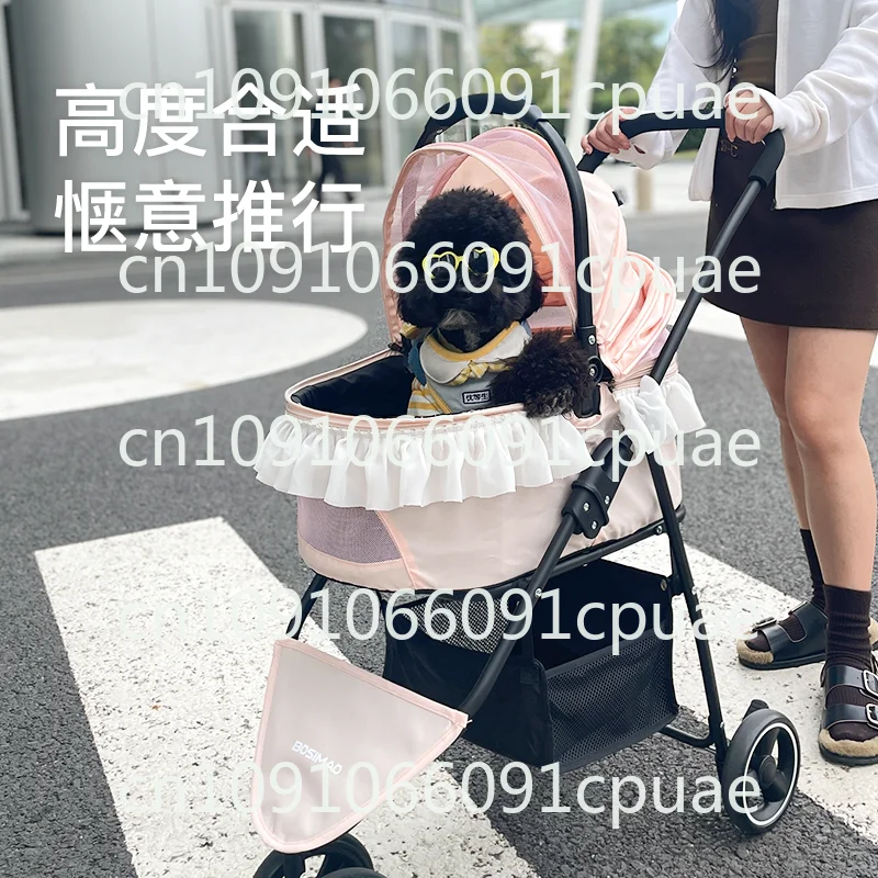 

Pet cart Pet out trolley Lightweight foldable pet trolley