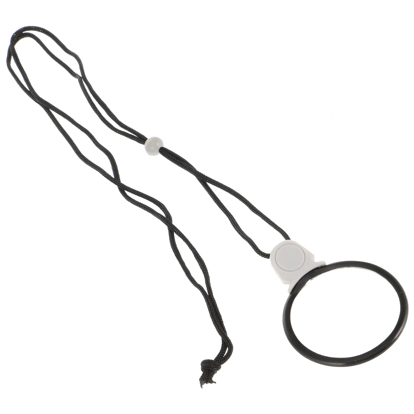 

Hanging Loupe Magnifying Glass Necklace Compact Gift Clear Lens Monocle Plastic Chain Reading Travel Lightweight