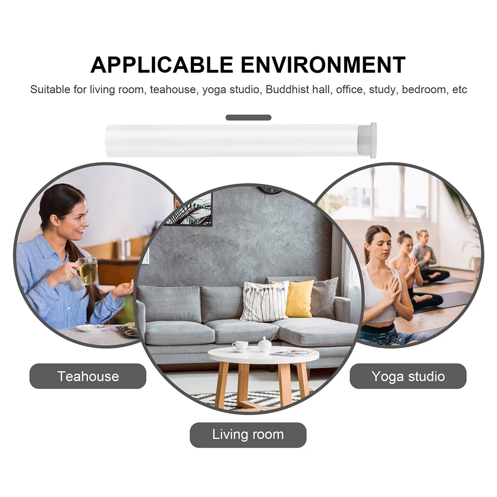 

10pcs Incense Tube Storage Transparent Acrylic Stick Holder Fragrance Decor Dust Insect Proof Container For