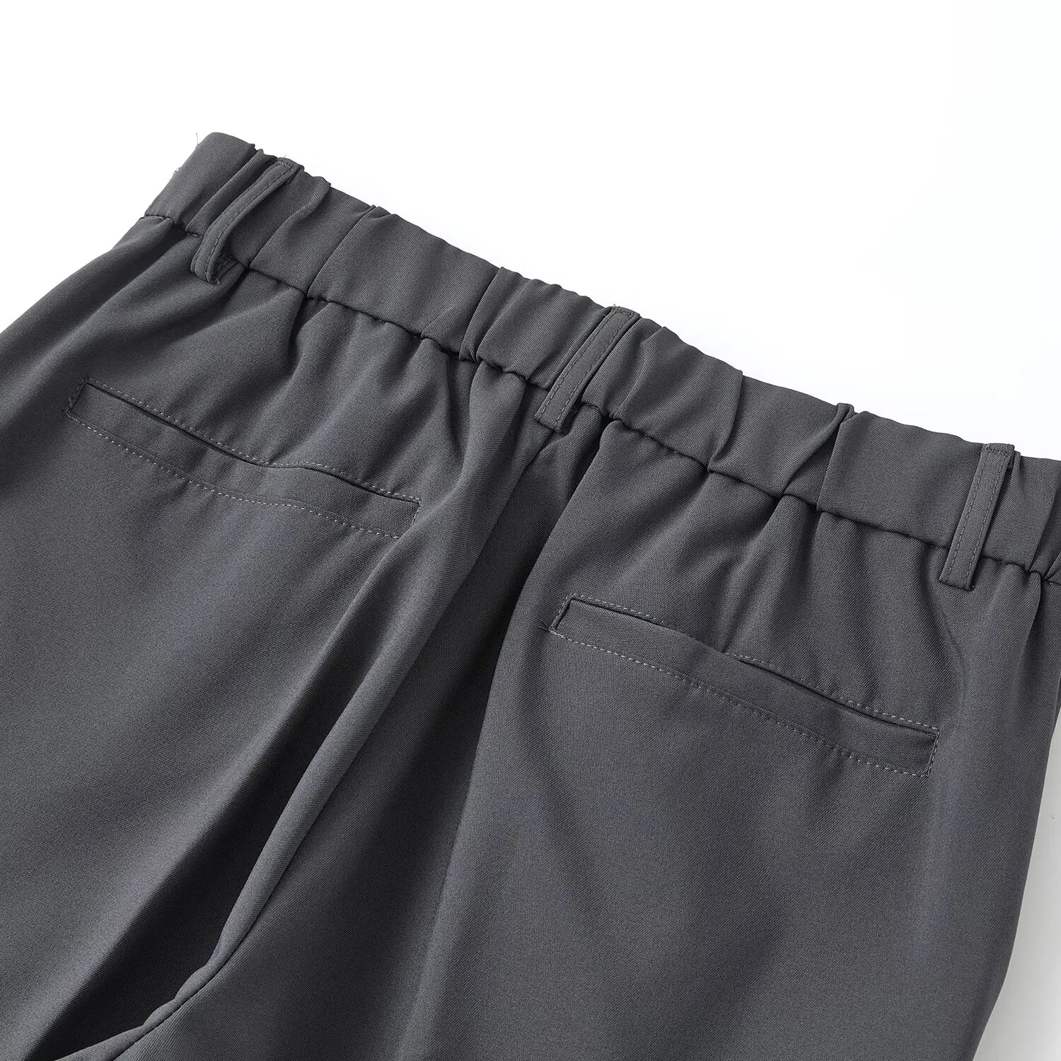 Herbsthosen für Herren, lockere Freizeithosen mit guter Drapierung, bodenlange Hosen, koreanischer Stil, trendige gerade Anzughosen. – Detail 9