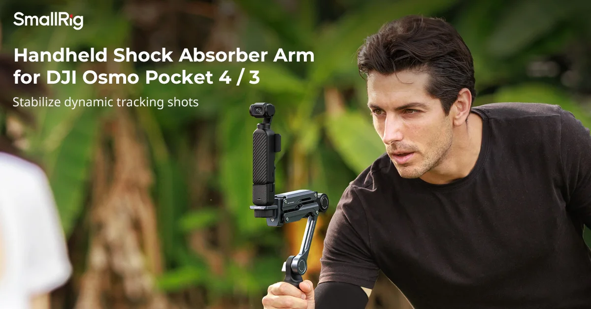 SmallRig Handgehaltener Stoßdämpfer für DJI Osmo Pocket 3/4, für GoPro HERO13, für Insta360 X5/4/3 Hydraulisches Dämpfungssystem – Detail 1