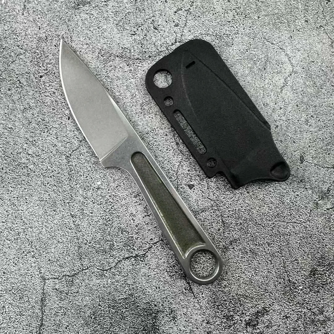 1119 Halsmesser mit feststehender Klinge, Vollstahlklinge mit Kydex-Scheide, tragbares Outdoor-EDC-Dschungel-Jagd-Taschen- und Allzweckmesser – Detail 1
