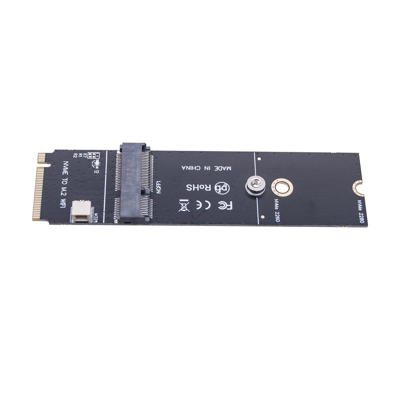 NGFF M.2 Wifi A+E Key to NVME PCI Express SSD Port Converter Adapter For AX200 AX210 8265 7260AC WiFi BT Wireless Expansion Card