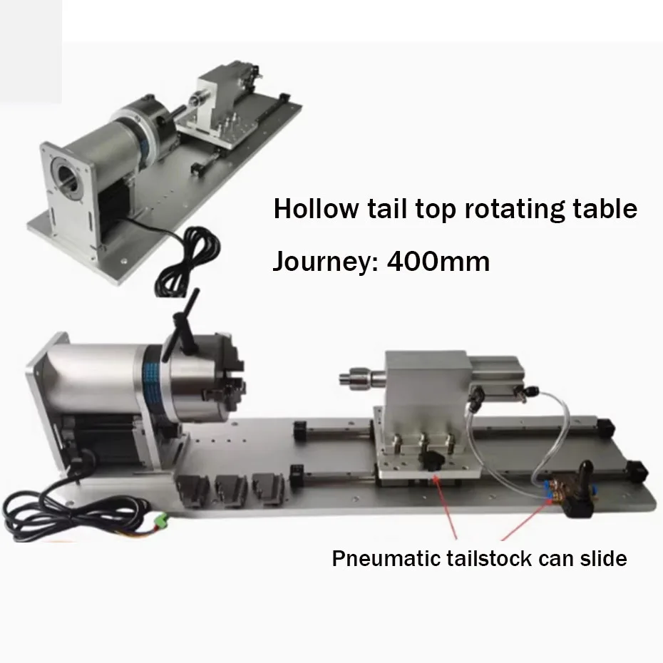 Automatic hollow rotary table laser welding argon arc welding circumferential seam welding positioner with pneumatic tailstock
