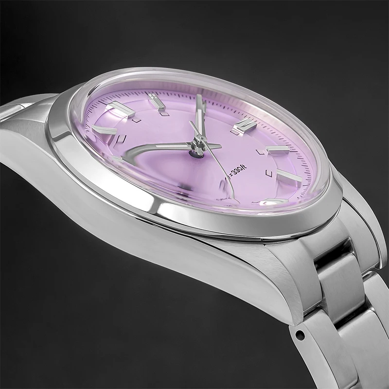 ADDIESDIVE DIY Custom Logo Men Watch AD2515 Luxury VH31 Quartz Watch Domed Glass 100m Waterproof Sterile Dial 36mm Wristwatch
