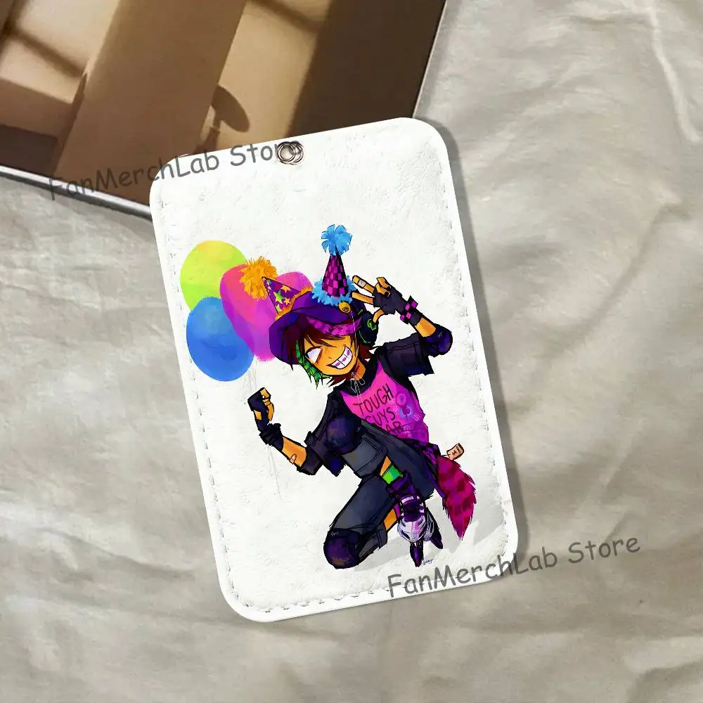 R-RegretevatorS I-InfectedS Cartoon Card Keychain Anime Fashion Pendant Bag ID Door Card Case Bus Card Cute Adult