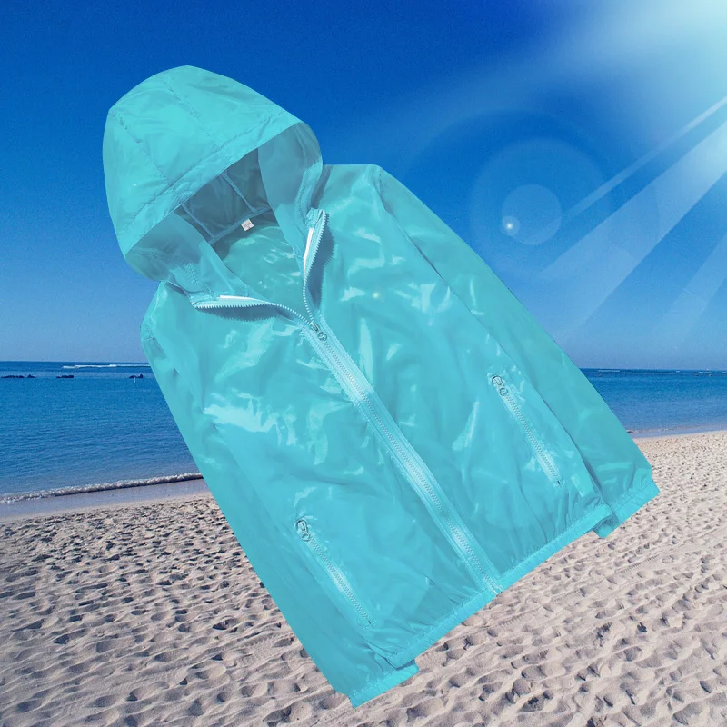 

Легкая дышащая летняя уличная куртка для защиты от солнца, спортивная ветровка для пар, мужская куртка из нейлоновой ткани