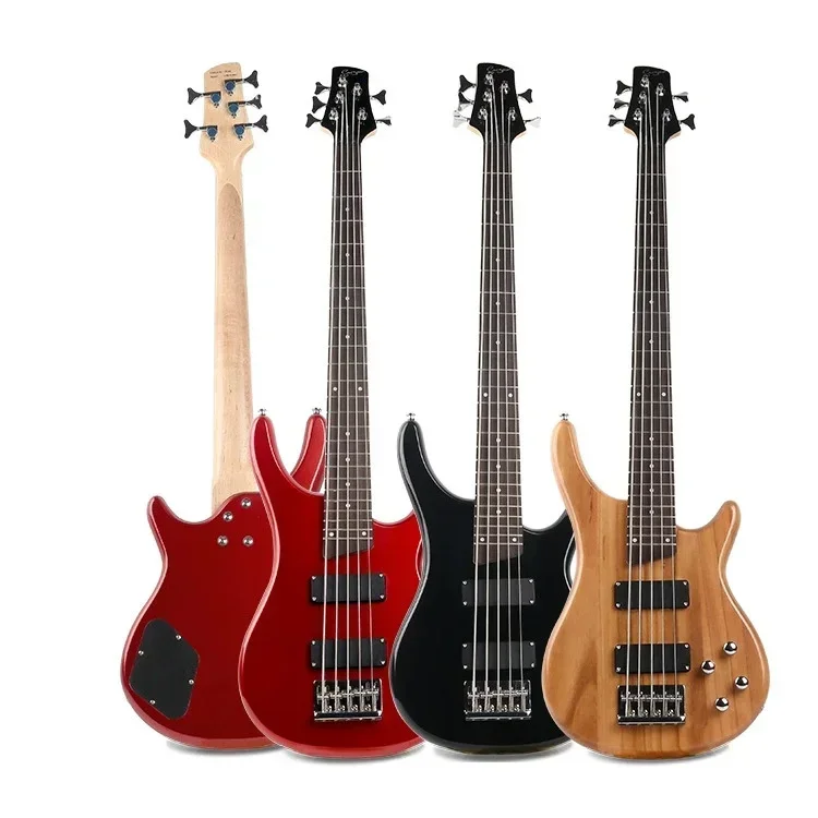 

5 String Electric Bass Guitar Poplar Wood for All Music Genres