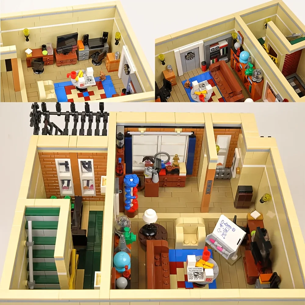 Disponibile Creative Expert Moc Street View Central Perk Old Friended Bricks Modello di casa modulare Building Blocks set 89106 4294 pezzi