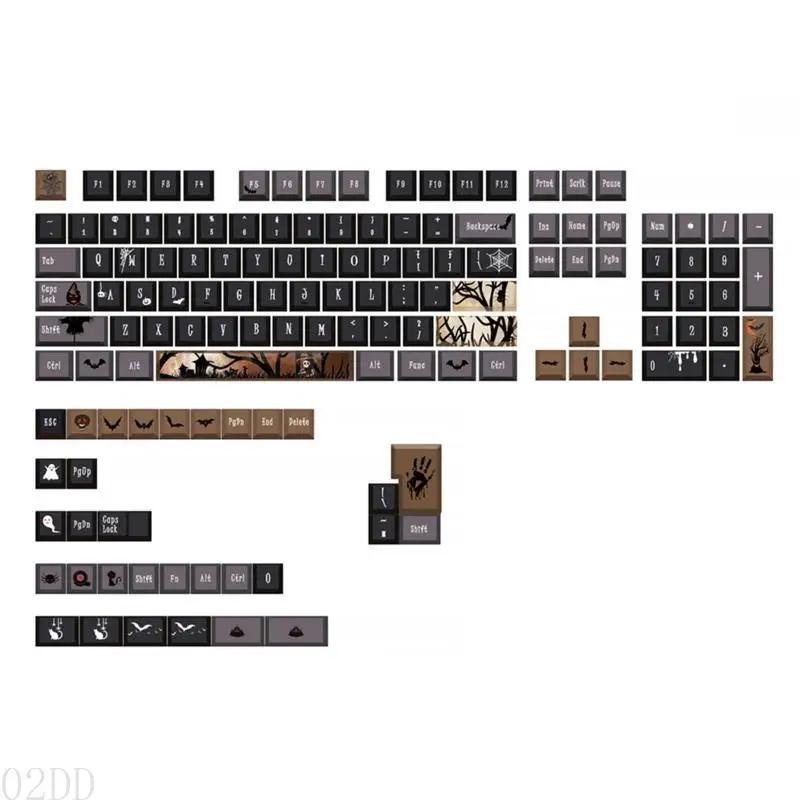 AP28 136-Key Cherry Profile Keycaps PBT  Space Keycaps for MX  Mechanical Keyboard ANSI 61 63 64 84 108 Layout