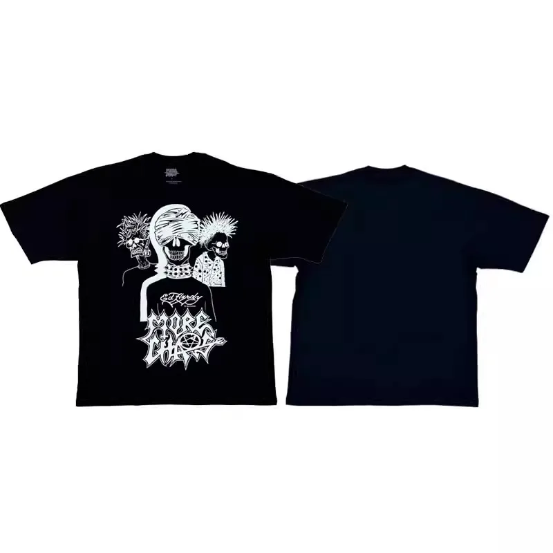New Men Ken Carson MoreChaos Anthems Evolution  T Shirts T-Shirt Hip Hop Skateboard Street Cotton T-Shirts Tee Top US size N219