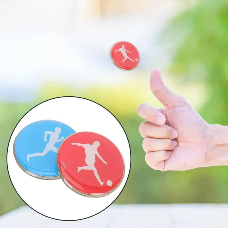 Soccer Toss Coin Two‑sided Referee Toss Coin Double-sided Referee Toss Coin For Soccer Football Volleyball Table Tennis
