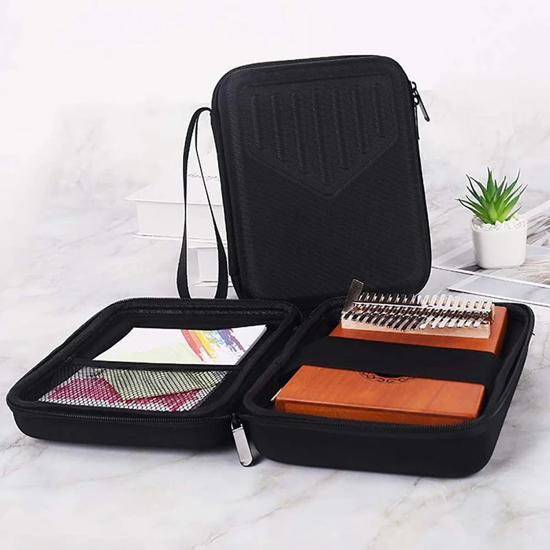 1pc Kalimba Casekalimba 17-note Thumb Piano Bagthickened Shockproof Storage Bagmusical Instrument Accessories