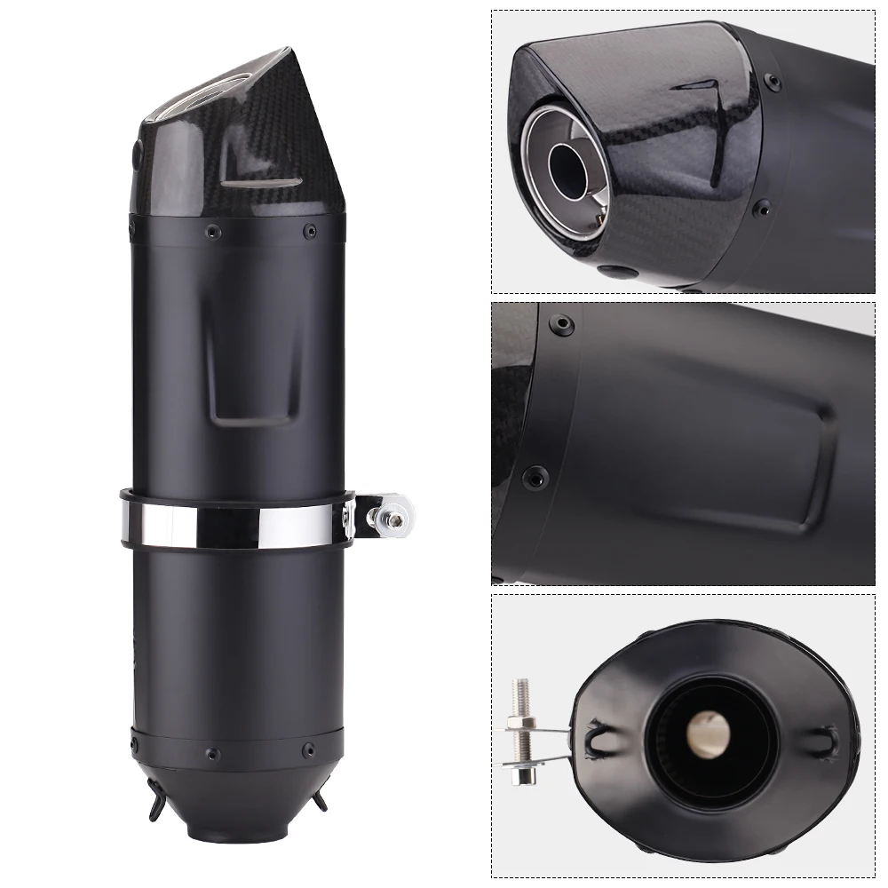 51mm Silenziatore Di Scarico Moto Punta Del Silenziatore In Fibra di Carbonio Con DB Killer per Z650 Mt07 Cbr250rr Crf150 Mt03 Mt15 Cbr500r Cb750