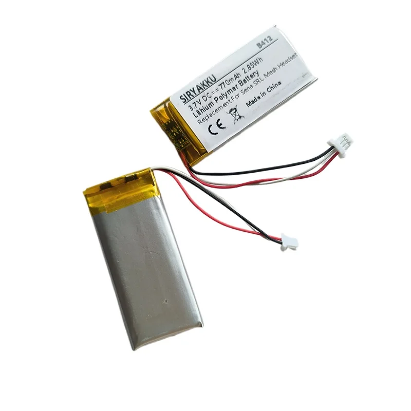 Replacement Lithium Polymer Battery XK 532251 For Sena SRL Mesh Sport Headphone Batteries 3.7V 770mAh