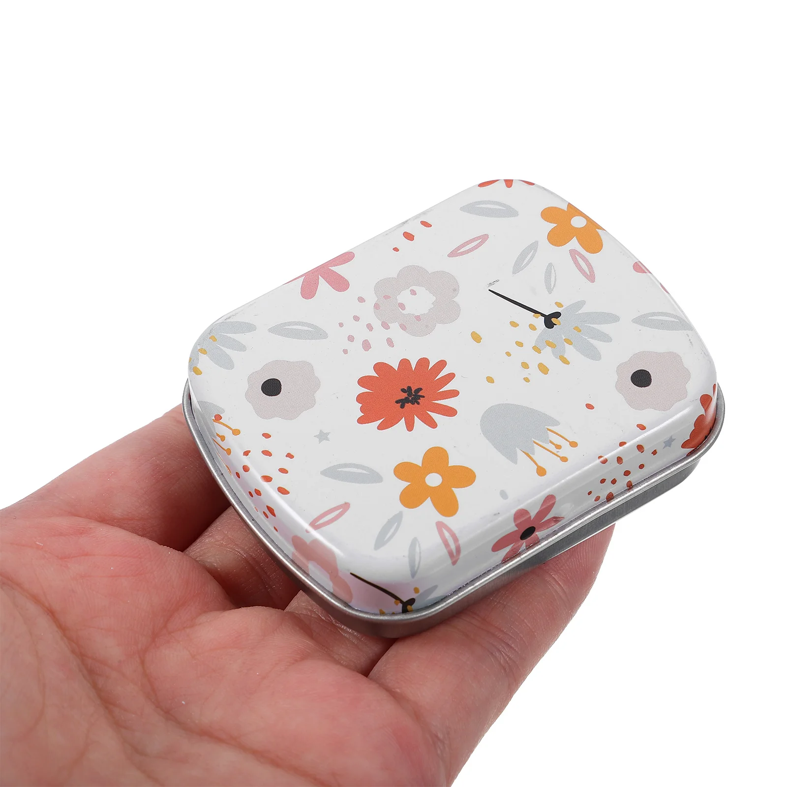 

6pcs Metal With Lid Tin Storage Box Portable Tinplate Container For Small Items Candy Crafts Organizer Desktop Trinket Box