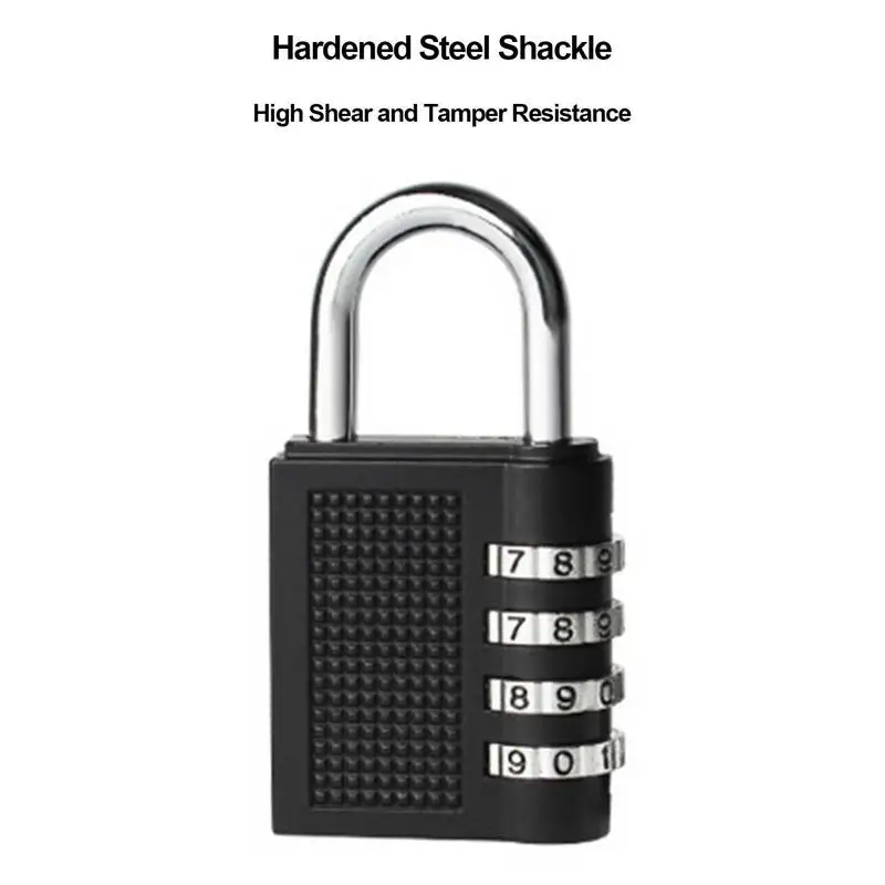 Lucchetto a combinazione Outdoor 4 Digit Long grillo impermeabile Password lucchetto Pad Lock per School Locker Gym Locker Fence Gate