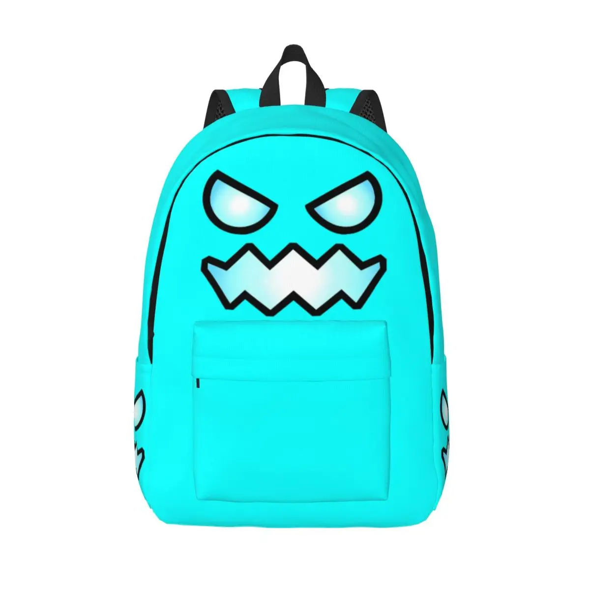 Geometry Cube Dash Game Fashion Backpack Sports High School Work Unblocked Level Daypack for Men Women College Shoulder Bag