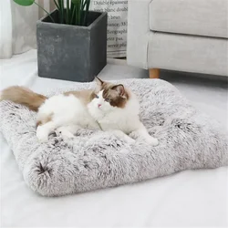 waterproof non-slip furry pet dog bed travel mat cat blanket  mats &Dog Kennel Plush Pet Cat Dog Warm Pet Blanket