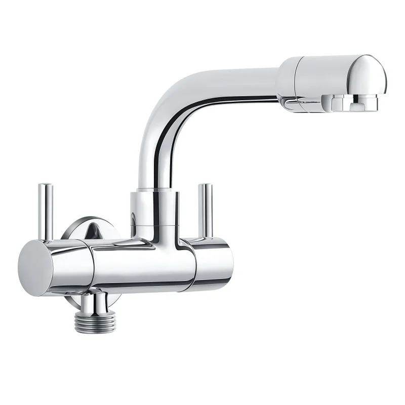 All-Copper In-Wall Mop Sink Faucet Single Cold Universal Rotating Extended One In Two Out Balcony Washing Machine Faucet