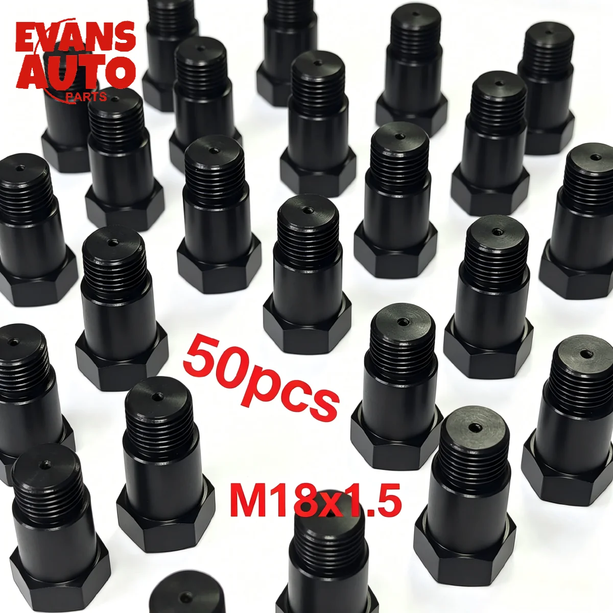 50 pcs Oxygen Sensor CNC 43mm Oxygen Sensor  CEL Fix Adapter M18*1.5 Bung and Nut Kit