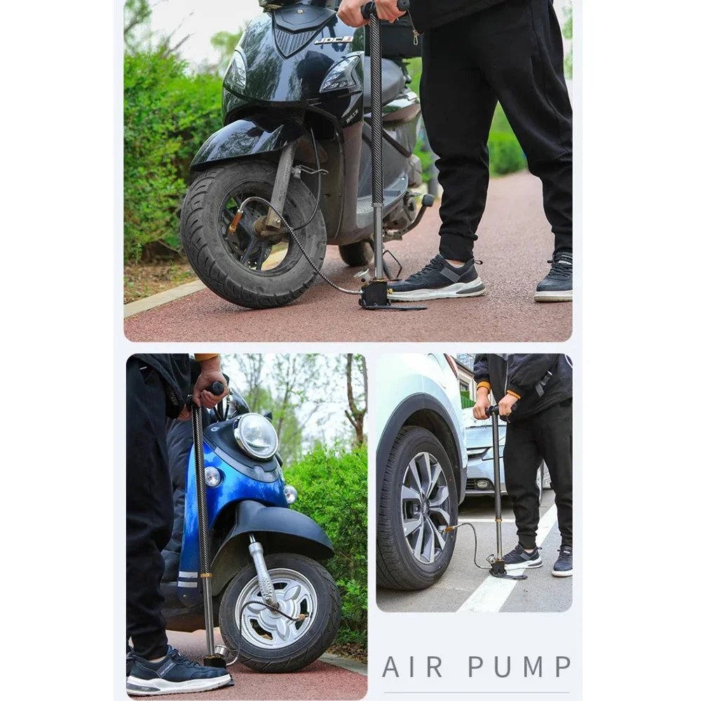 

PCP Hand Pump 4 Stage 30Mpa 4500PSI High Pressure PCP Air Rifile Filling Stirrup Pump for Airguns Paintball Filling Tire