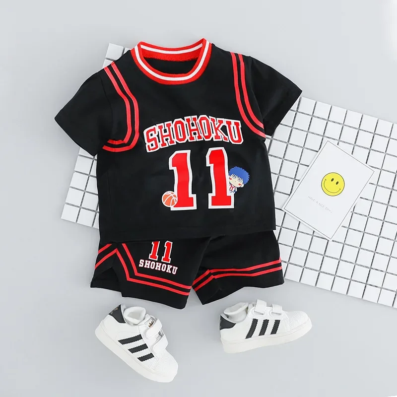 Anime Slam Dunk Shohoku Rukawa #11 Sakura Agi 10 # Basketbal Jersey Kinderen Buitensport Set Kind Cosplay Uniform Jongens Kostuum